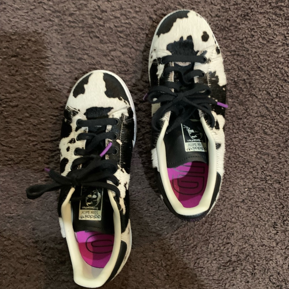 Adidas: Stan Smith 'Fuzzy Cow Print' 🐄 Pony Hair